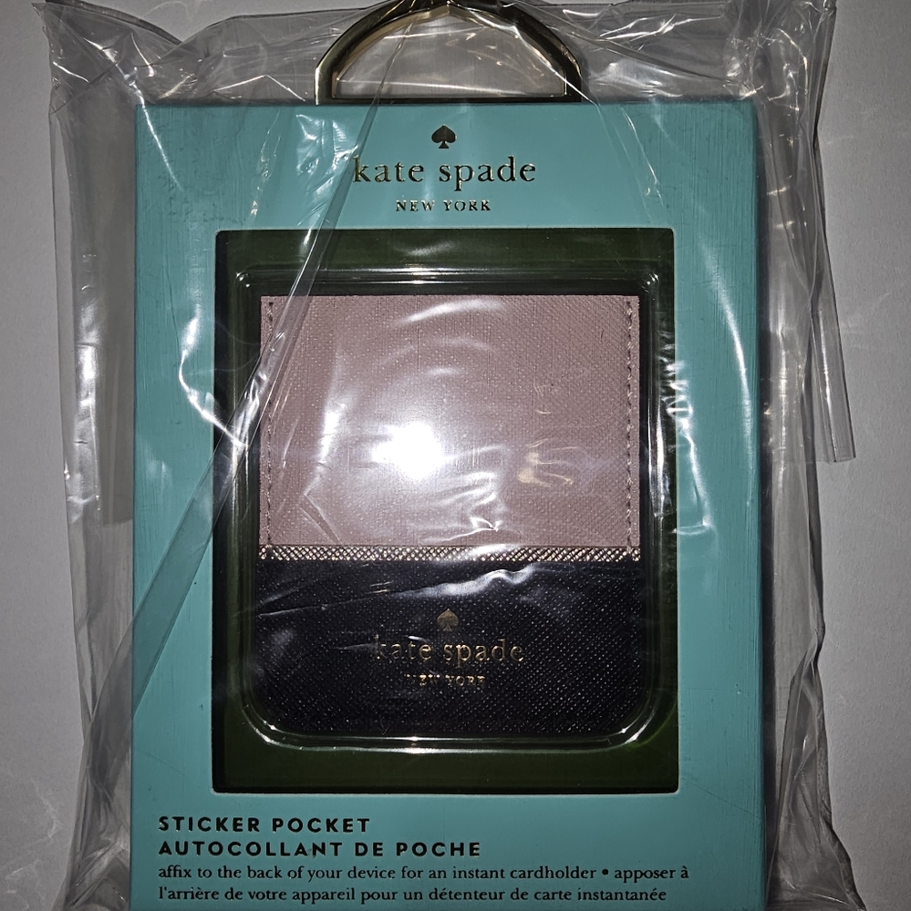 Kate Spade New York Sticker Pocket For iPhone/Android Smartphones - Pink Black